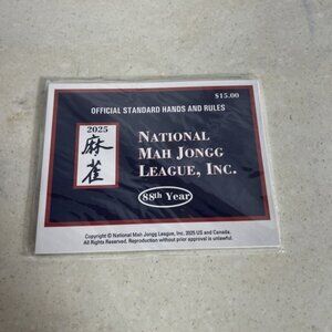 New 2025 Official Standard Hands & Rules, National Mah Jongg League, Inc.